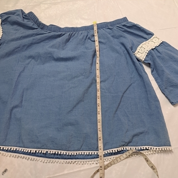 Joe's Chambray Off Shoulders Top - Picture 9 of 10